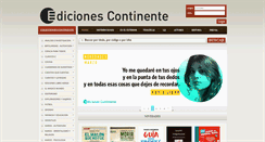 Desktop Screenshot of edicontinente.com.ar